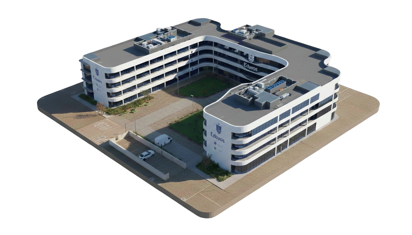 Eduvos campus 3D building graphic