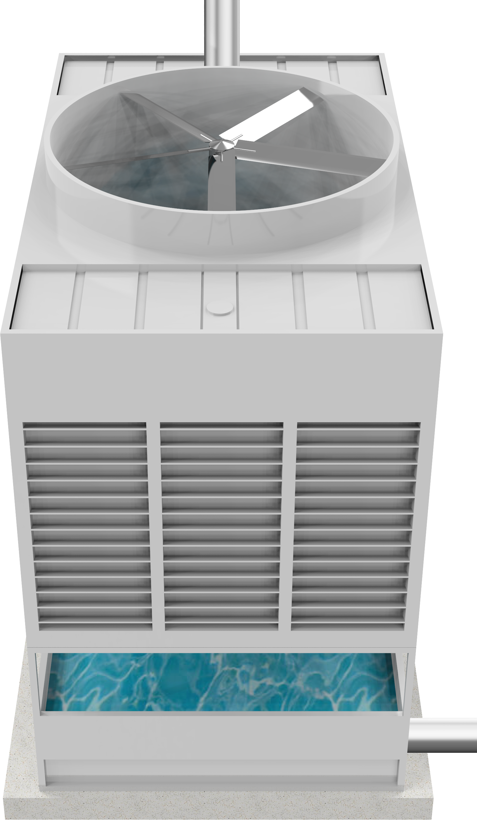 Universitas cooling tower graphic